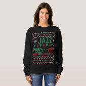 Jazz Player Ugly KerstSweater Trui (Voorkant volledig)