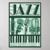 Jazz Poster Green (Voorkant)