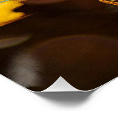 JAZZ prachtig Poster met saxafone (Hoek)