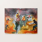 Jazz puzzle legpuzzel (Horizontaal)