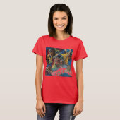 Jazz Quartet Musicians Folk Art T-shirt (Voorkant volledig)