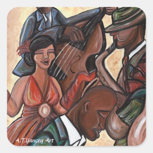 Jazz Quartet Sticker (Voorkant)