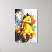 Jazz Rhythm and Color Canvas Afdruk (Voorkant)
