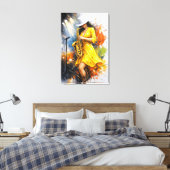 Jazz Rhythm and Color Canvas Afdruk (Insitu (Slaapkamer))