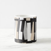 Jazz ritmes: Zwart Wit Geometrisch Koffiemok (Center)