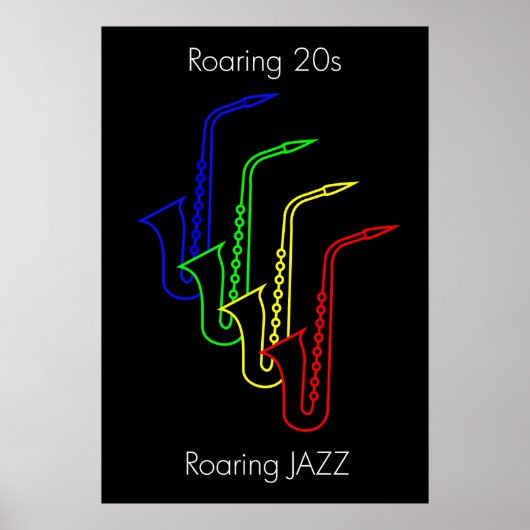 JAZZ - Roaring 20s - Roaring JAZZ Poster (Voorkant)
