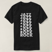 Jazz Rock Design T-shirt (Design voorkant)