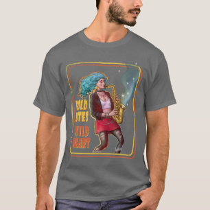 Jazz Rock Girl Power – Saxofoniste T-shirt