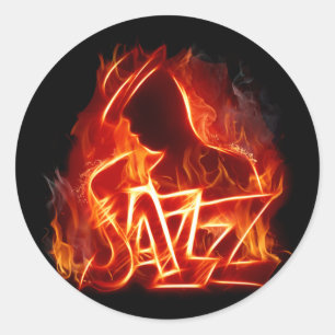 jazz ronde sticker