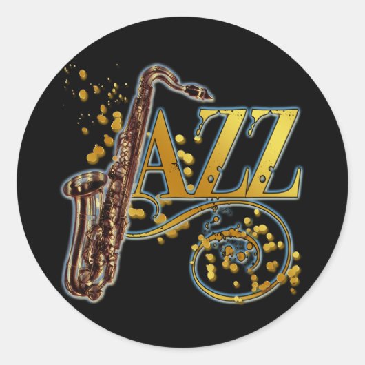JAZZ RONDE STICKER (Voorkant)