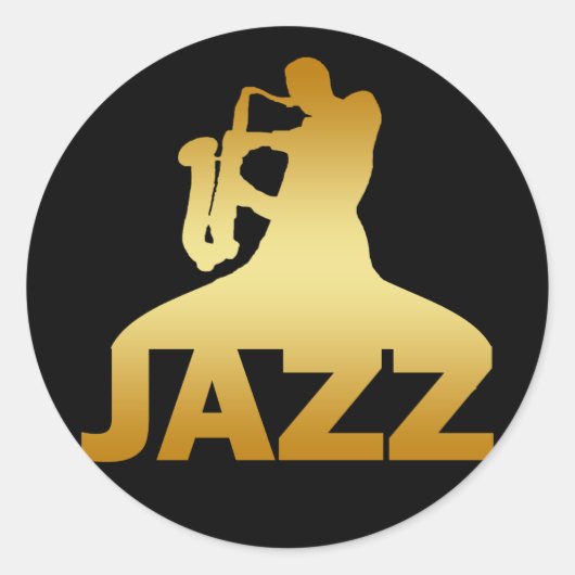 JAZZ RONDE STICKER (Voorkant)