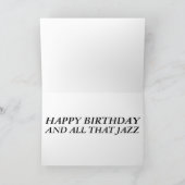 JAZZ SAX0PHONE BIRTHDAY CARDS KAART (Binnen)