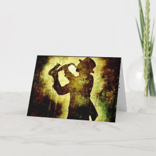 JAZZ SAX0PHONE BIRTHDAY CARDS KAART