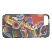 Jazz Sax iPhone case (Achterkant (Horizontaal))