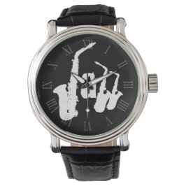 Jazz Sax Kies uw kleur achtergrond Watch 2 Horloge