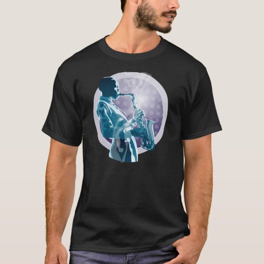 Jazz Sax T-shirt (Voorkant)