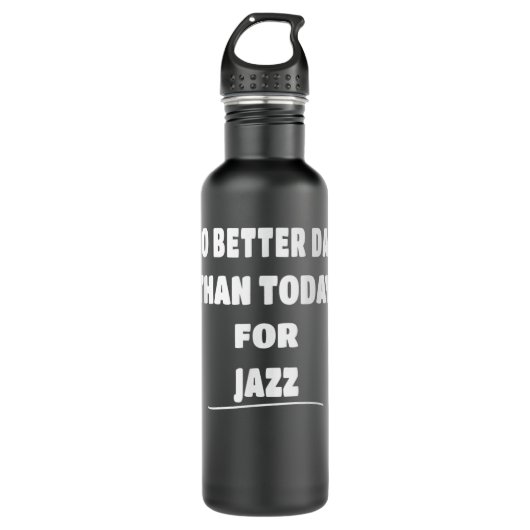 Jazz Saxaphone Jazz Day Jazz Gift Waterfles (Voorkant)
