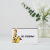 Jazz Saxaphone Soul Music Musician Visitekaartje (Staand voorkant)