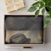 Jazz Saxofonist Portret Decoupage Tissuepapier (Geschenk)