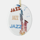 Jazz Saxofoon Moderne Kunst Keramisch Ornament (Rechts)