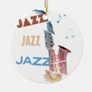 Jazz Saxofoon Moderne Kunst Keramisch Ornament