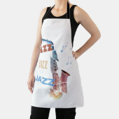 Jazz Saxofoon Moderne Kunst Schort (Insitu)