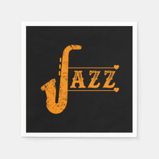 Jazz Saxophone Band Music Saxophonist Alto Gift Servet