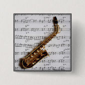 Jazz Saxophone Button (Voorkant)