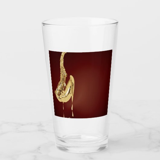 Jazz Saxophone Music smelten Glas (Voorkant)