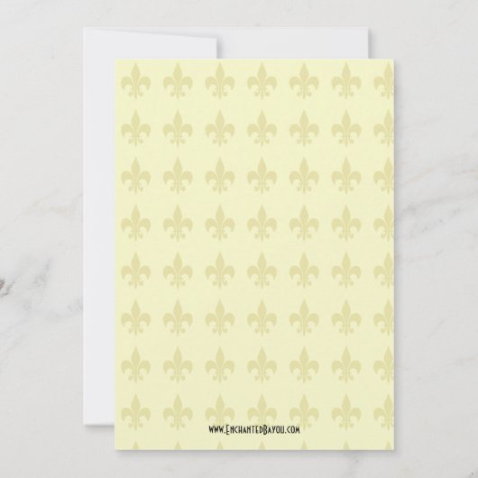 Jazz Saxophone Party Invitation Kaart (Achterkant)