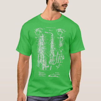 Jazz Saxophone Patent Print 1915 T-shirt