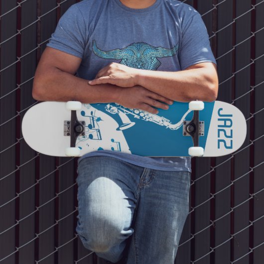 Jazz Saxophone Persoonlijk Skateboard (Buiten 3)