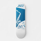 Jazz Saxophone Persoonlijk Skateboard (Voorkant)