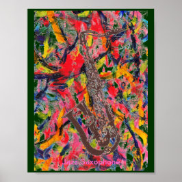 Jazz Saxophone Poster
