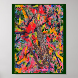 Jazz Saxophone Poster