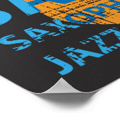 Jazz Saxophone Poster (Hoek)