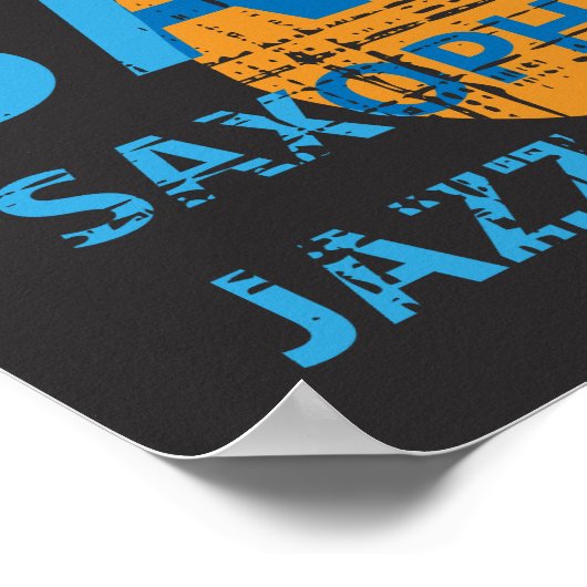 Jazz Saxophone Poster (Hoek)