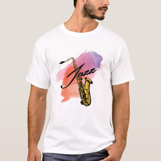 Jazz Saxophone T-shirt (Voorkant)