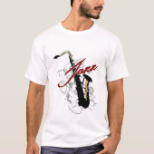 Jazz Saxophone T-shirt (Voorkant)