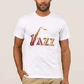 Jazz Saxophone T-shirt (Voorkant)