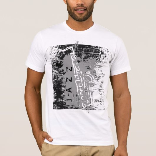 Jazz Saxophone T-shirt (Voorkant)