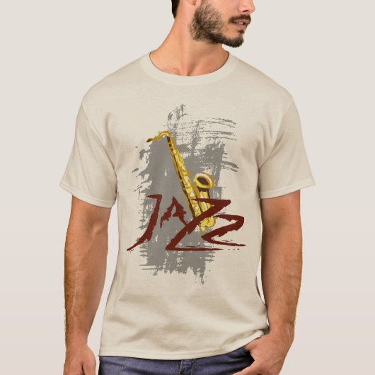 Jazz Saxophone T-shirt (Voorkant)