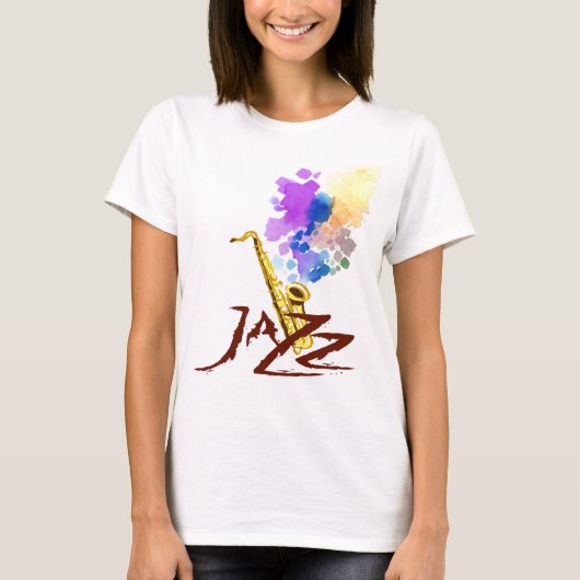 Jazz Saxophone T-shirt (Voorkant)