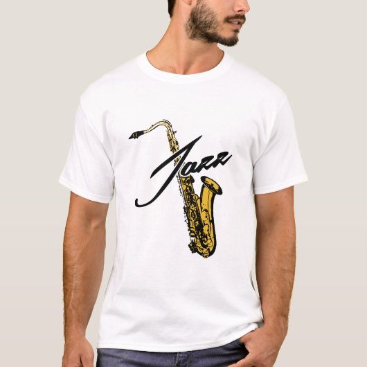 Jazz Saxophone T-shirt (Voorkant)