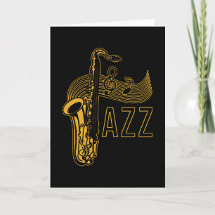 Jazz Saxophonist Gift Kaart