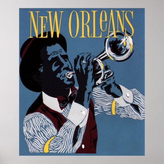 JAZZ SCENE NEW ORLEANS c. 1955 Poster (Voorkant)