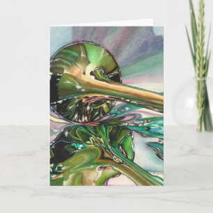 Jazz Shine Blank Note Kaart - Gepersonaliseerd