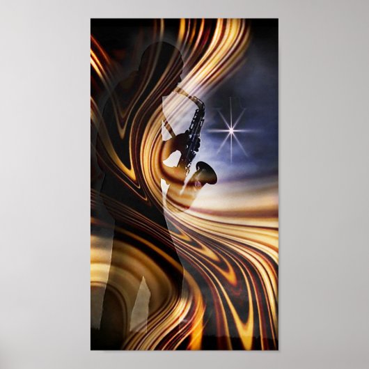 Jazz Silhouette Lpv.5 Poster (Voorkant)