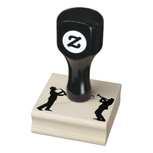 jazz silhouette musicus trumpet rubberstempel
