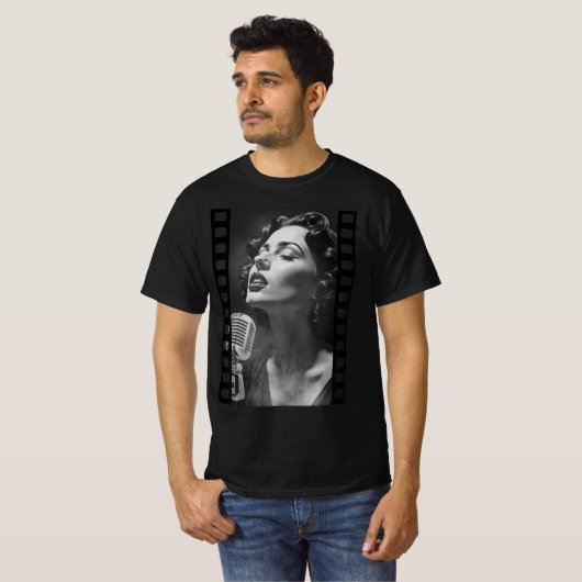 Jazz Singer T-shirt (Voorkant volledig)